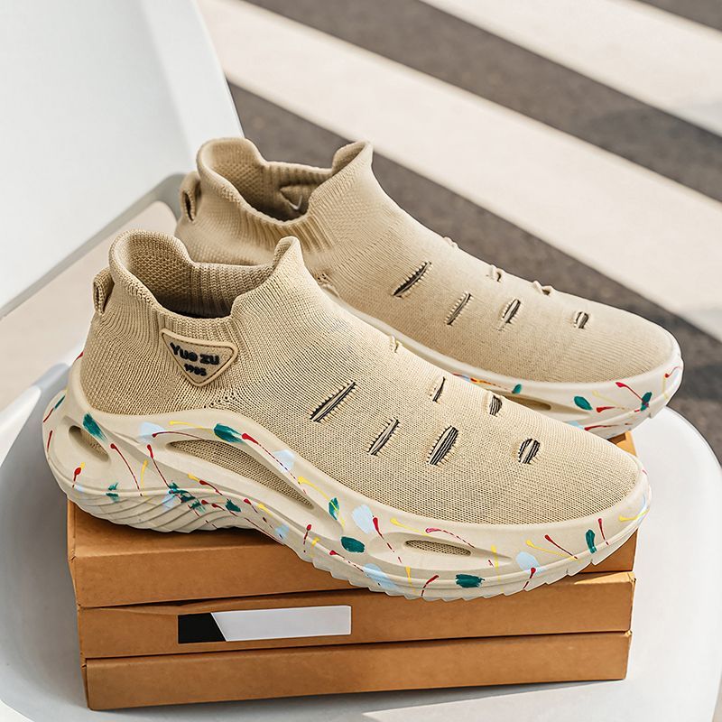Men'S Shoes Increase Height - Tênis Casual Leve e Elástico de