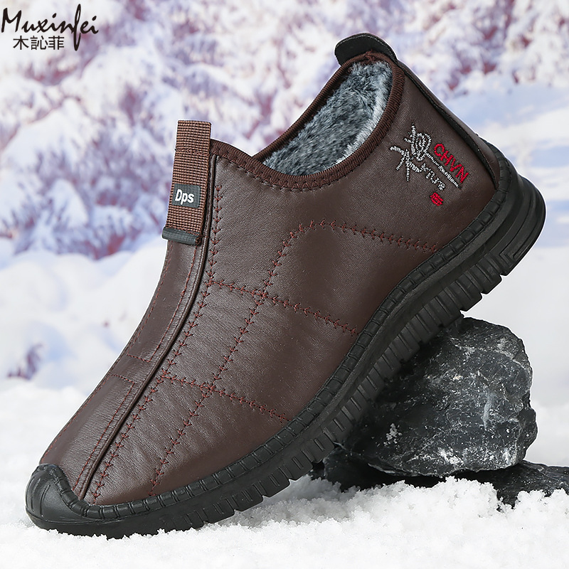 Men'S Shoes Hush Puppies - Sapatos de algodão masculinos de inverno,