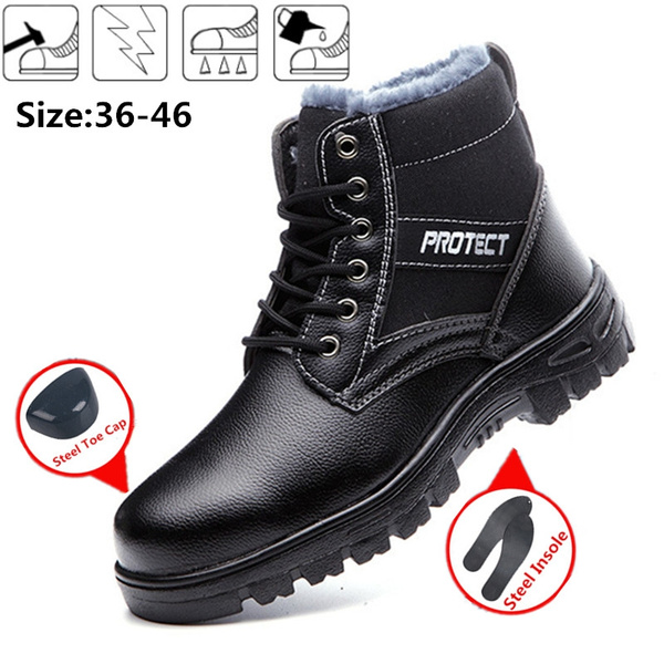 Men'S Shoes For Work - Botas de aço toe para homens