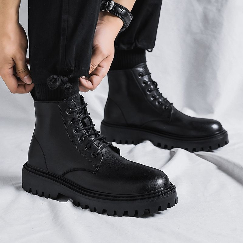 Botas de Couro Masculinas de C - Men'S Shoes Increase Height avaliação e preço
