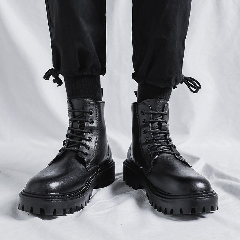 Botas de Couro Masculinas de C - Men'S Shoes Increase Height avaliação e preço
