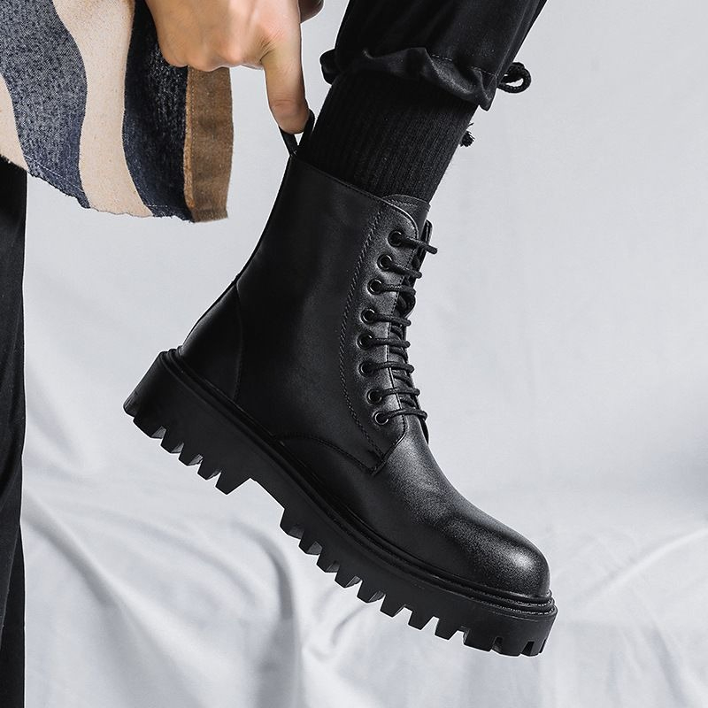Botas de Couro Masculinas de C - Men'S Shoes Increase Height avaliação e preço