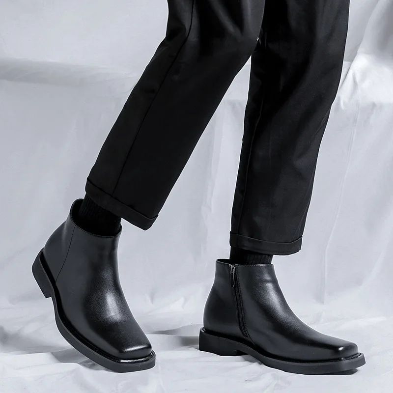 Preto nova moda masculina sapa - Men Shoes Boss avaliação e preço