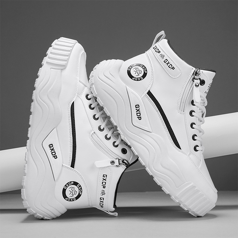 Tênis Masculino Cano Alto de C - Men'S Shoes Casual Sneakers avaliação e preço