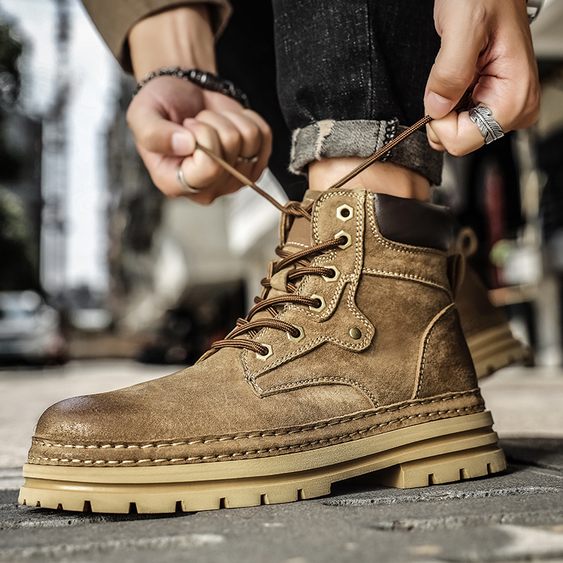 Botas de Plataforma Masculinas - Men'S Shoes For Work avaliação e preço