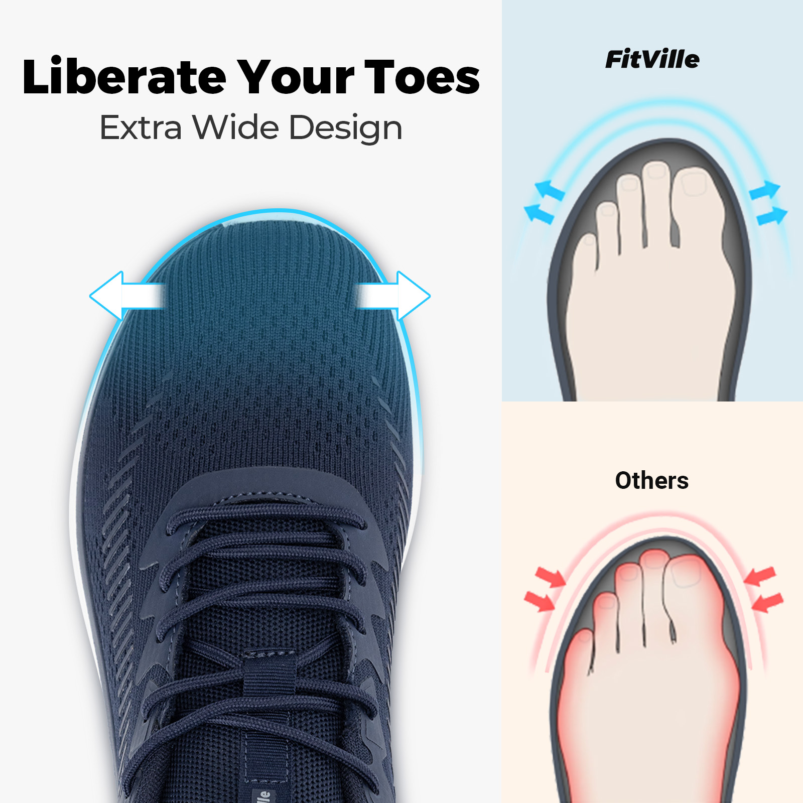 Tênis Masculino FitVille Leve  - Men'S Shoes For Plantar Fasciitis avaliação e preço