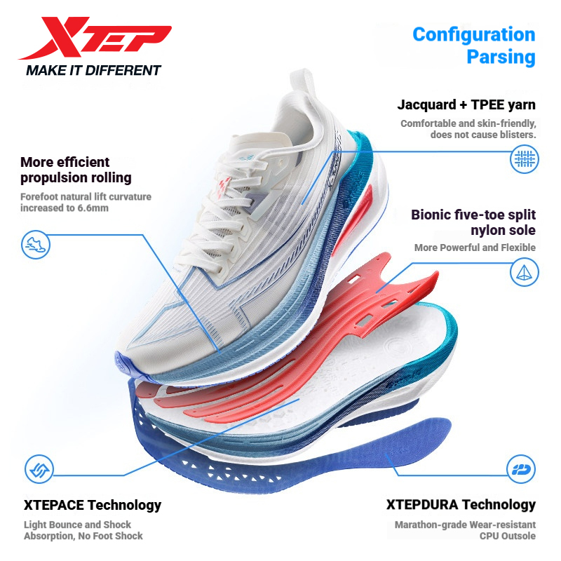 Xtep One Piece Modeling 5.0 Tê - Men'S Xtep Shoes avaliação e preço