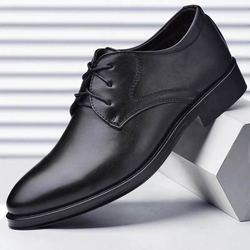 Sapatos masculinos de couro pr - Men Shoes Boss avaliação e preço