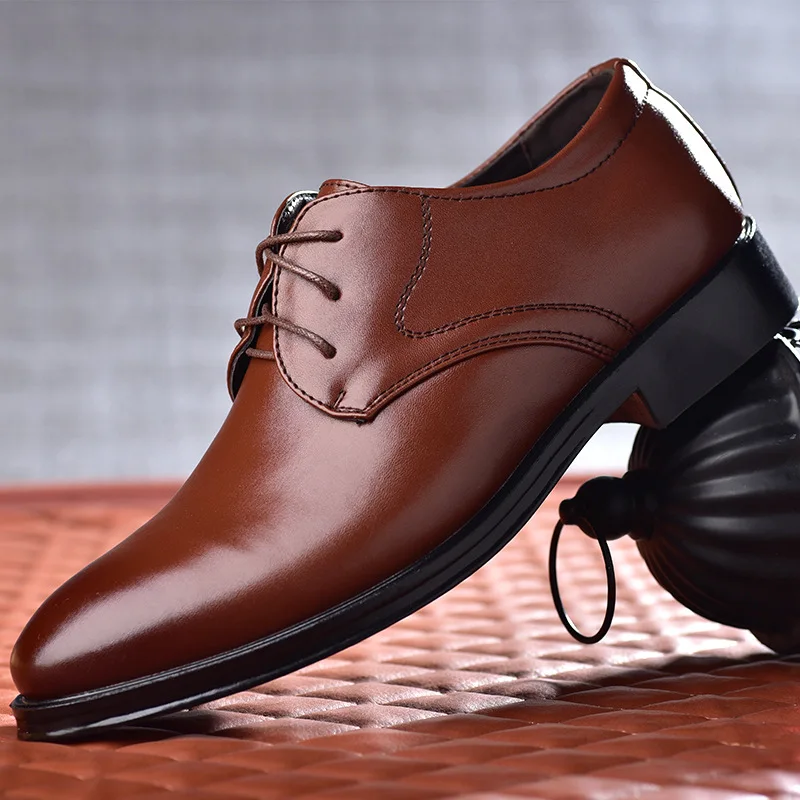 Sapatos masculinos de couro pr - Men Shoes Boss avaliação e preço
