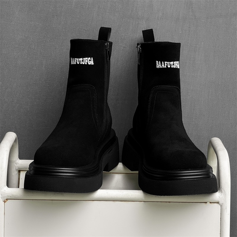 Botas Curtas de Inverno Estilo - Men'S Shoes Increase Height avaliação e preço