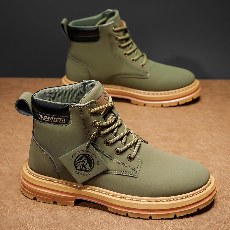Botas Curtas Retro de Outono e - Men'S Shoes Increase Height avaliação e preço